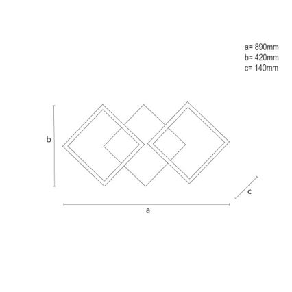 Світлодіодний стельовий світильник зі змінною яскравістю LED/85W/230V 3000-6500K + пульт дистанційного керування