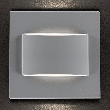 Світлодіодний світильник для сходів ERINUS LED/1,5W/12V 4000K сірий