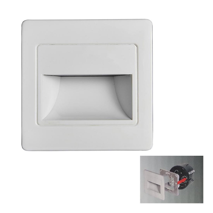 Світлодіодний світильник для сходів STEP LIGHT LED/1,5W/230V білий