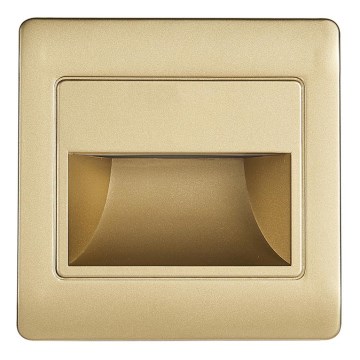 Світлодіодний світильник для сходів STEP LIGHT NET LED/1,5W/30V золотий