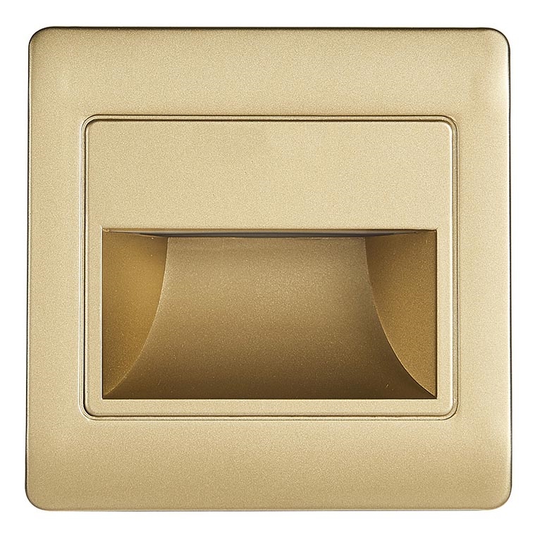 Світлодіодний світильник для сходів STEP LIGHT NET LED/1,5W/30V золотий