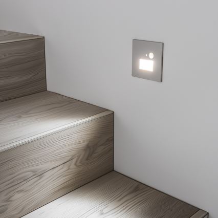 Світлодіодний світильник для сходів з датчиком руху LED/1,5W/230V 3000K/4000K/6500K