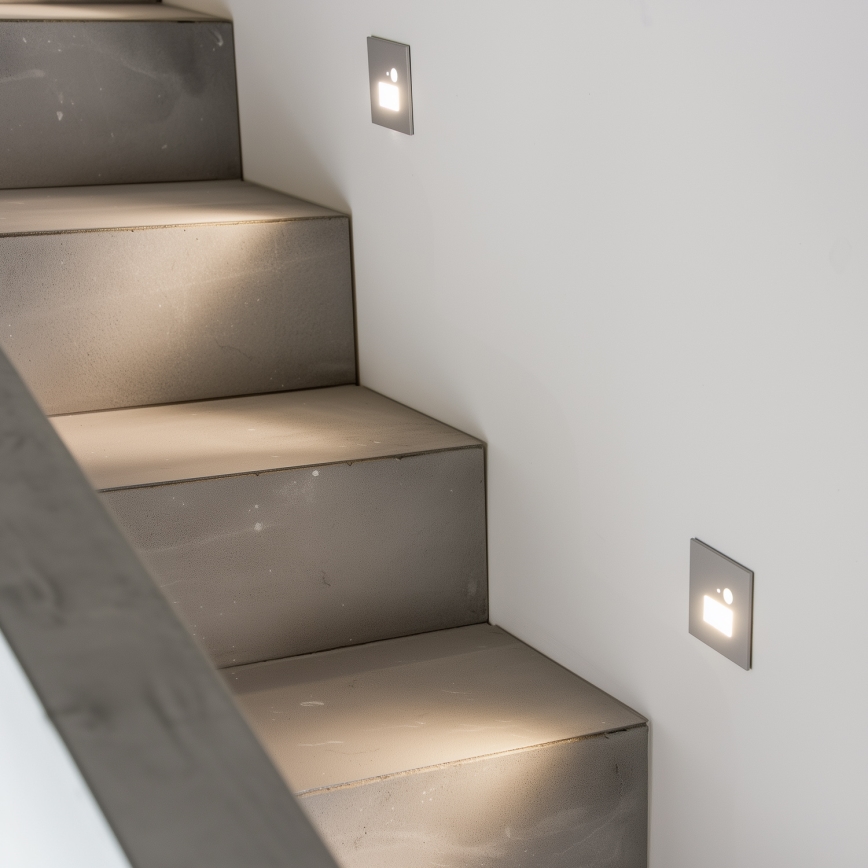 Світлодіодний світильник для сходів з датчиком руху LED/1,5W/230V 3000K/4000K/6500K