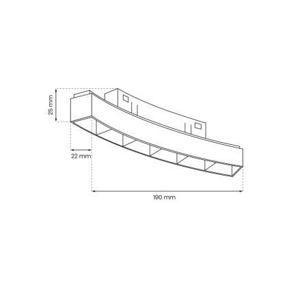Світлодіодний світильник для трекової системи MAGNETIC TRACK LED/6W/48V 4000K чорний