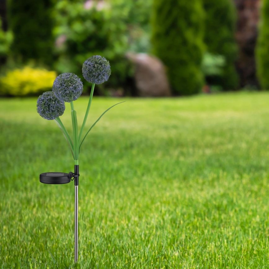 Світлодіодний світильник на сонячній батареї ALLIUM LED/1,2V 6500K 600 mAh IP44 чорний