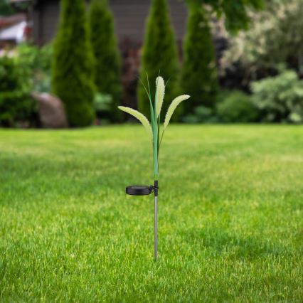 Світлодіодний світильник на сонячній батареї FLORA LED/1,2V 3000K 600 mAh IP44 чорний