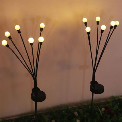 Світлодіодний світильник на сонячній батареї MULTI LED/0,06W/1,2V 150 mAh IP44 чорний