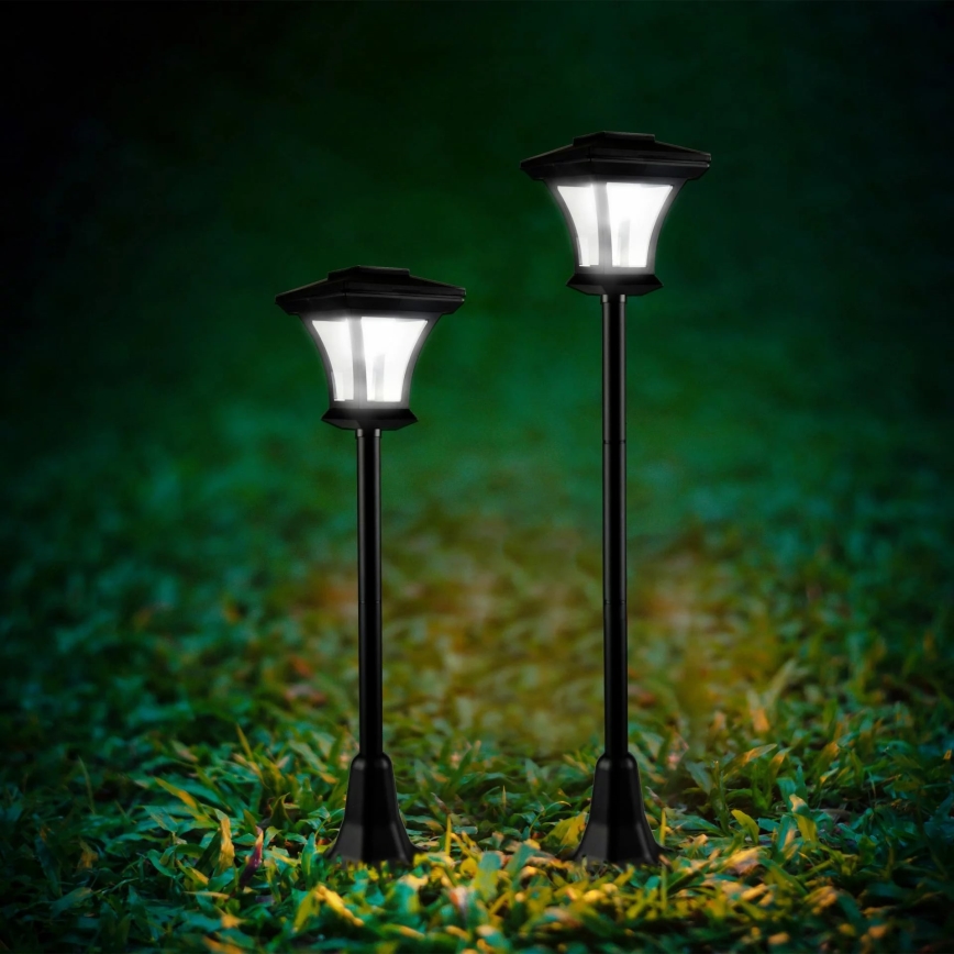 Світлодіодний світильник на сонячній батареї TIRANA LED/1,6W/1,2V 600 mAh IP44 чорний