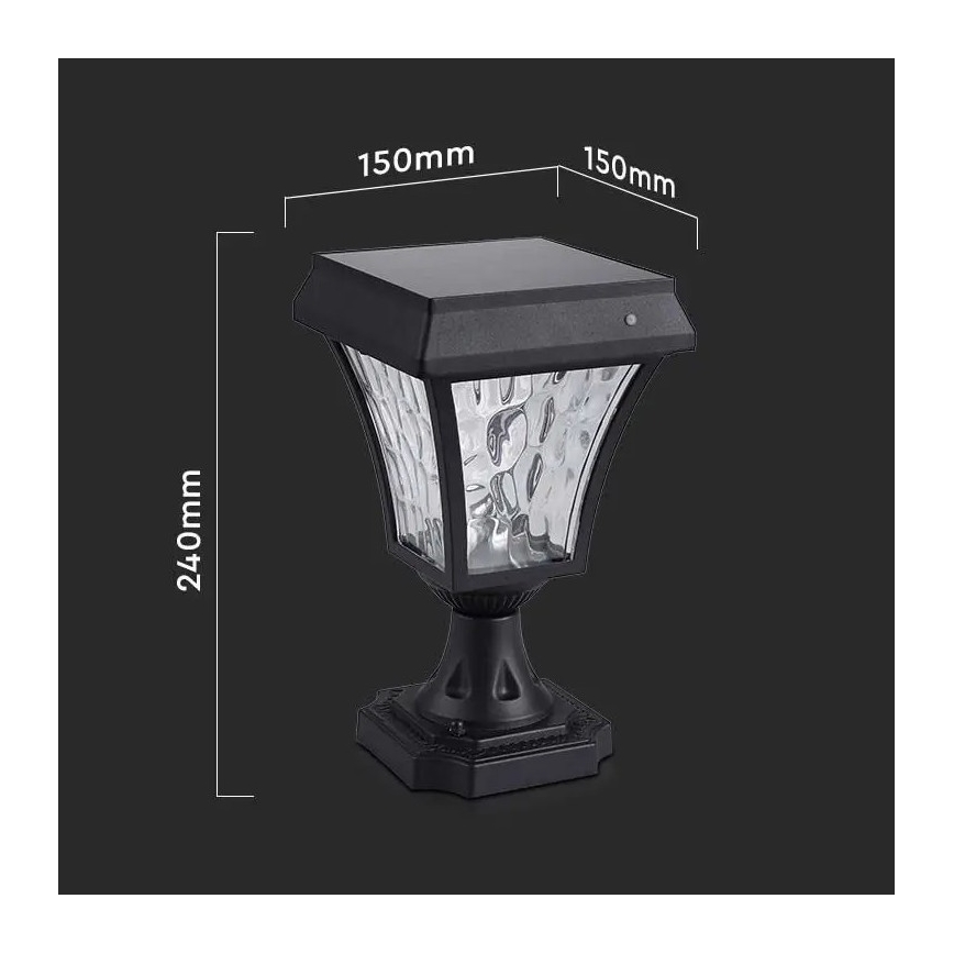 Світлодіодний світильник на сонячній батареї 3v1 LED/2W/5,5V 3000K/6000K IP65