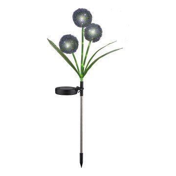 Світлодіодний світильник на сонячній батареї ALLIUM LED/1,2V 6500K 600 mAh IP44 чорний