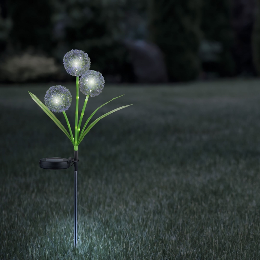 Світлодіодний світильник на сонячній батареї ALLIUM LED/1,2V 6500K 600 mAh IP44 чорний