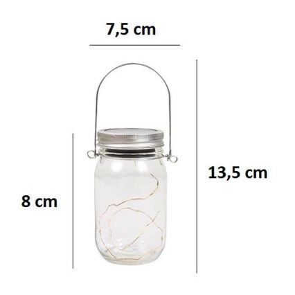 Світлодіодний світильник на сонячній батареї JAR LED/1,2V 600 mAh IP44