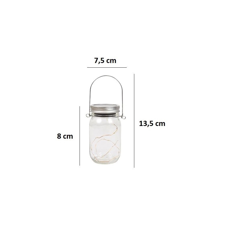 Світлодіодний світильник на сонячній батареї JAR LED/1,2V 600 mAh IP44