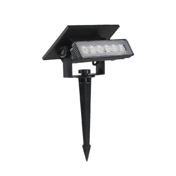 Світлодіодний світильник на сонячній батареї LED/0,9W/3,7V 3000K IP65 чорний