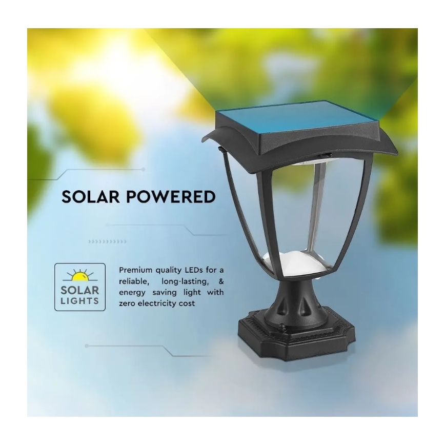 Світлодіодний світильник на сонячній батареї LED/2W/3,7V 3000/6000K IP65 2200 mAh