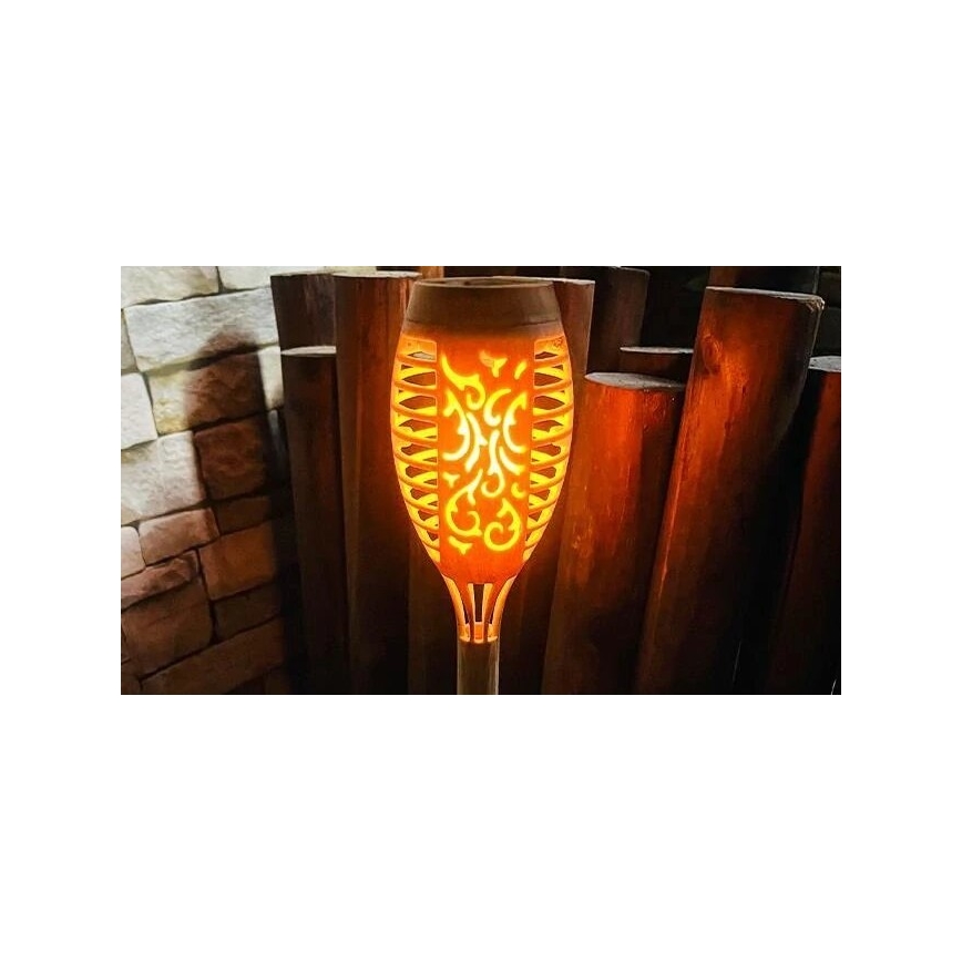 Світлодіодний світильник на сонячній батареї MINISPARK BAMBOO LED/1,8W/5,5V IP44 бежевий