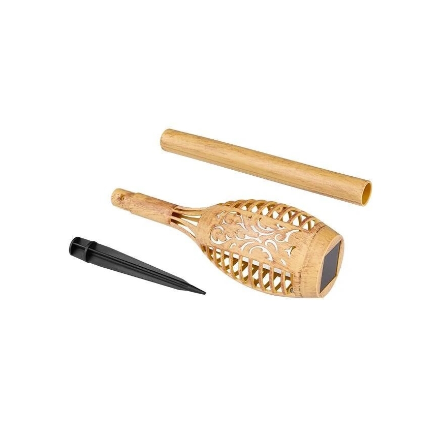 Світлодіодний світильник на сонячній батареї MINISPARK BAMBOO LED/1,8W/5,5V IP44 бежевий