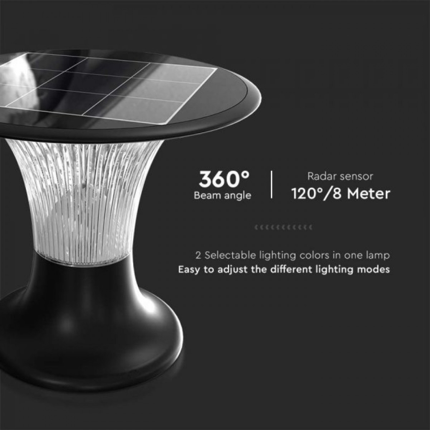 Світлодіодний світильник на сонячній батареї з датчиком LED/15W/3,2V 4000K/6000K IP65