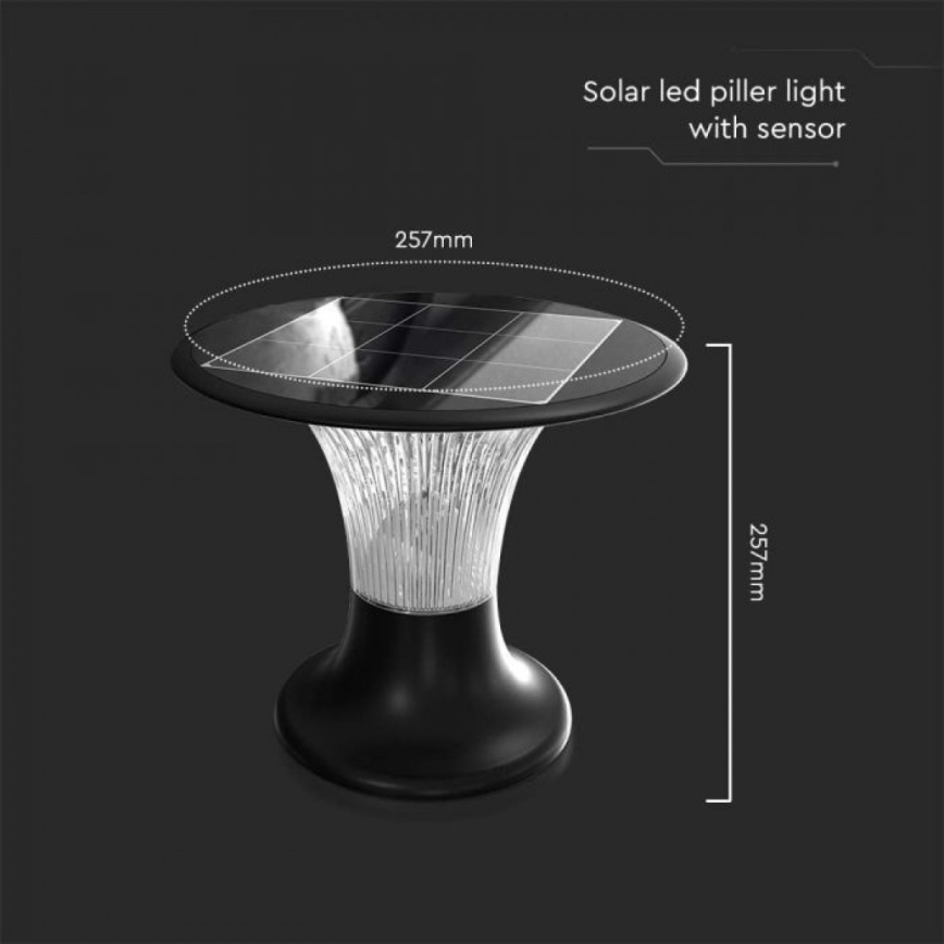 Світлодіодний світильник на сонячній батареї з датчиком LED/15W/3,2V 4000K/6000K IP65