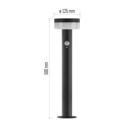 Світлодіодний світильник на сонячній батареї з датчиком LED/2W/3,7V 1200 mAh IP44 50 см