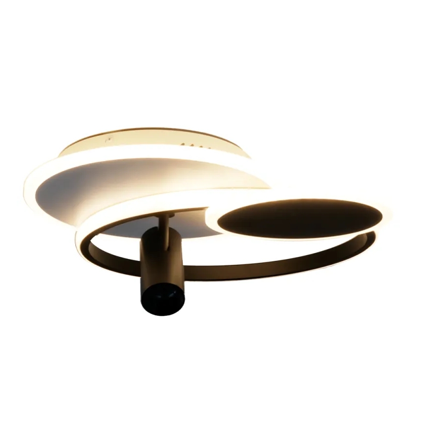 Світлодіодний стельовий світильник з регулюванням яскравості LED/65W/230V 3000-6500K білий/чорний + пульт дистанційного керування