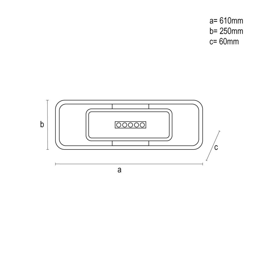 Світлодіодний стельовий світильник з регулюванням яскравості LED/75W/230V 3000-6500K білий/чорний + пульт дистанційного керування