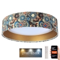 Світлодіодний світильник з регулюванням яскравості SMART GALAXY LED/36W/230V Ø 55 см Wi-Fi Tuya + дистанційне керування
