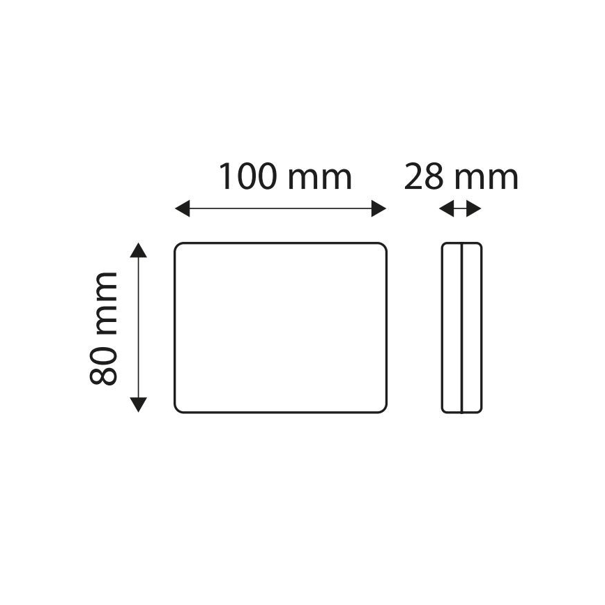 Світлодіодний світловідбивач SINGLE LED/1,9W/12V IP67 червоний