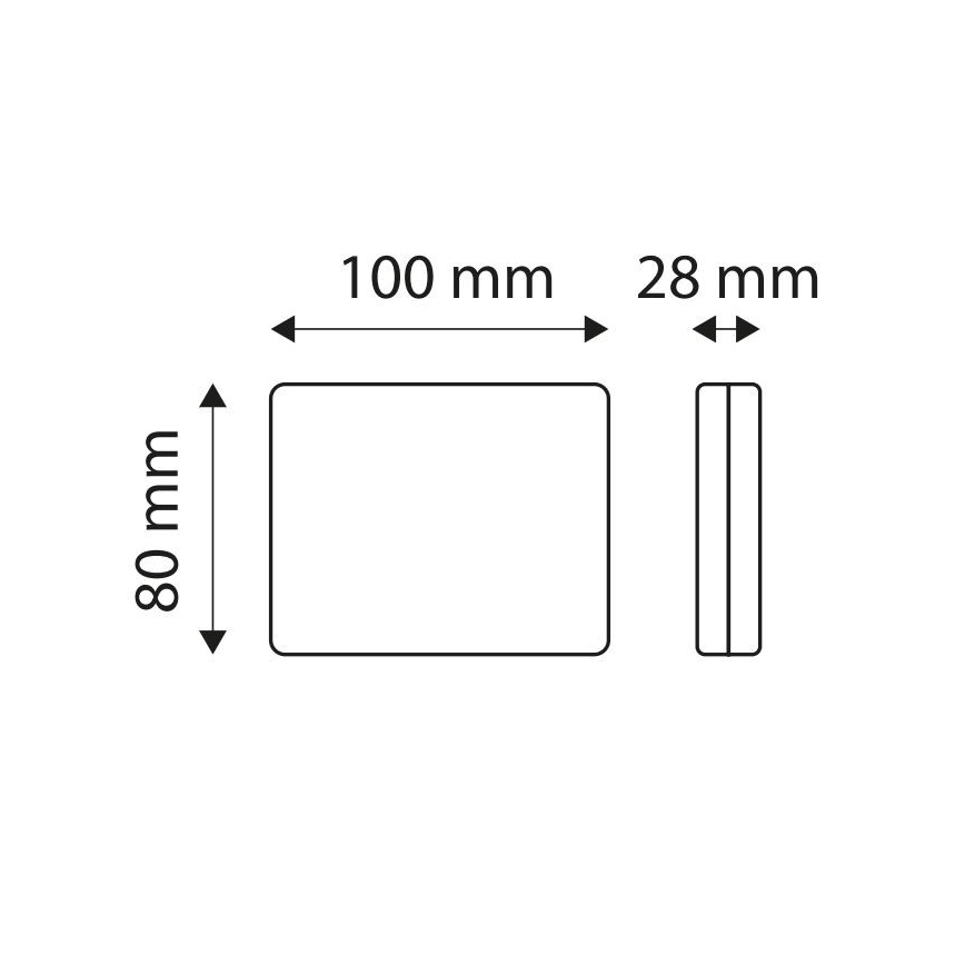 Світлодіодний світловідбивач SINGLE LED/1W/12V IP67 срібний