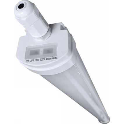 LED Технічний люмінесцентний світильник з регулюванням яскравості VOLITER LED/20/28/36W/230V 3000/4000/6000K 120 см IP65 білий