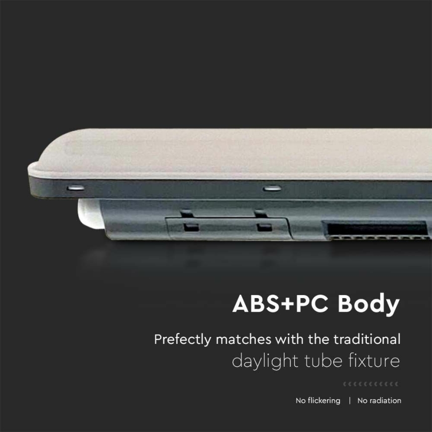 Світлодіодний технічний люмінесцентний світильник з датчиком  X-SERIES LED/36W/230V 6500K 120 см IP65