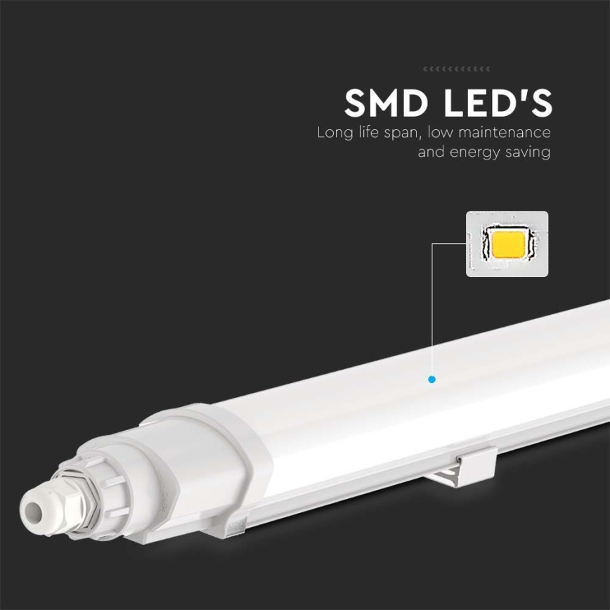 Світлодіодний технічний люмінесцентний світильник LED/36W/230V 4000K IP65 120 см