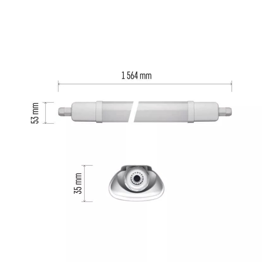 Світлодіодний технічний світильник LED/45W/230V IP65 4000K 156,4 см