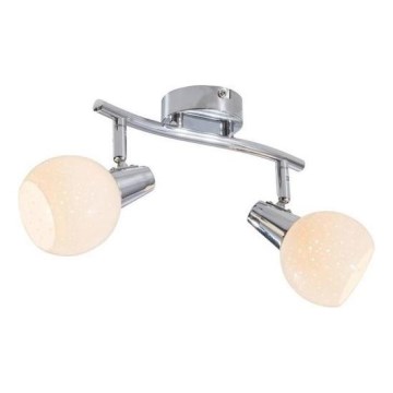 Світлодіодний точковий світильник DOXY 2xE14/4W/230V глянцевий хром