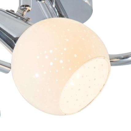 Світлодіодний точковий світильник DOXY 3xE14/4W/230V глянцевий хром