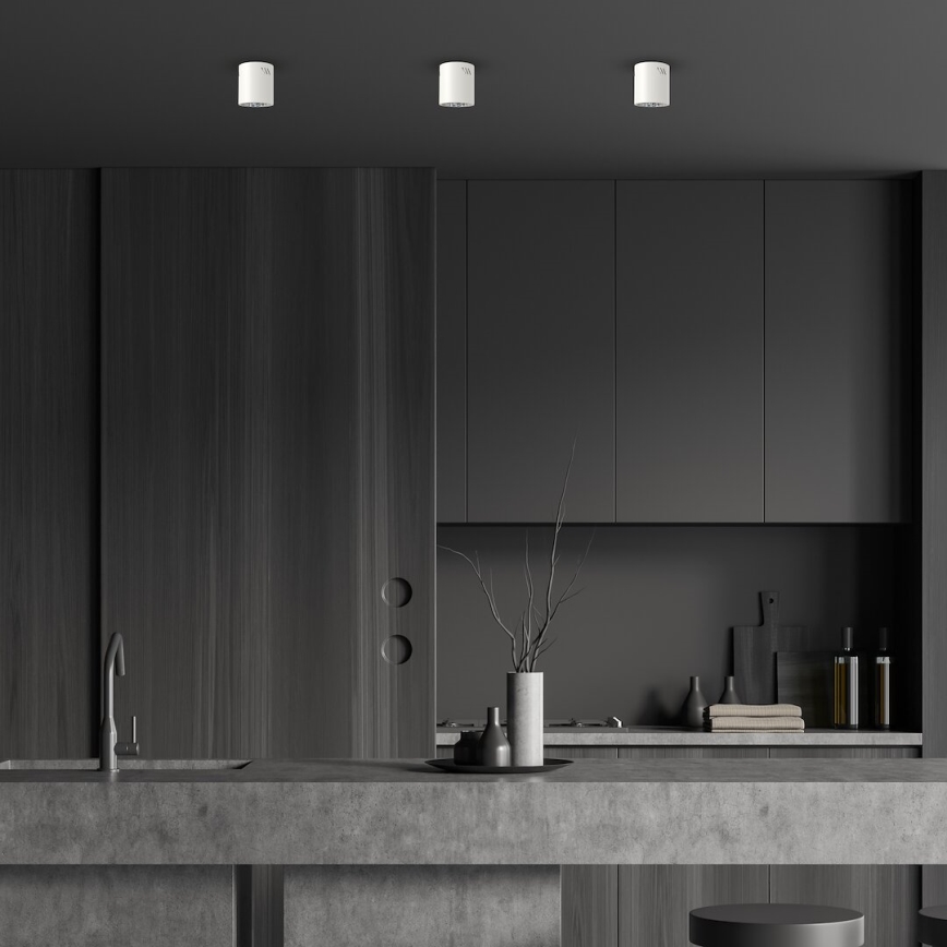 Світлодіодний точковий світильник GEORGE 1xE27/6W/230V діаметр 11 см білий