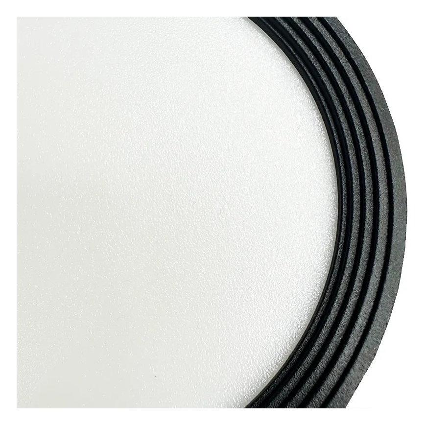 Світлодіодний точковий світильник LED/12W/230V 4000K діаметр 10 см чорний
