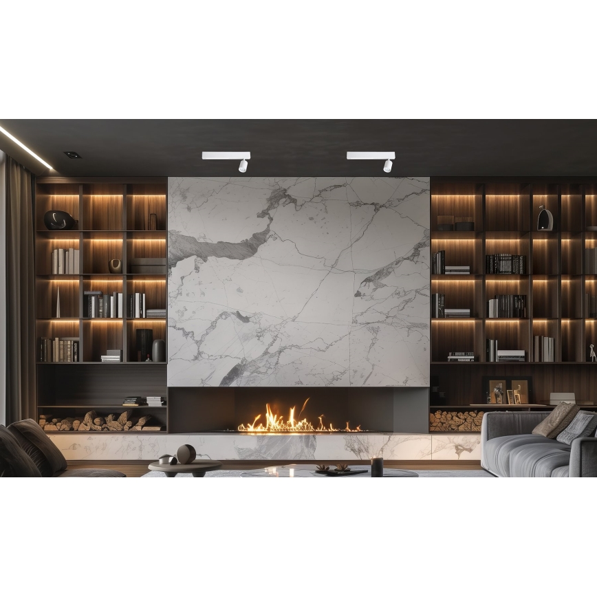 Світлодіодний точковий світильник MAGNET LED/5W/230V + 1xGU10/60W 3000/4000K білий