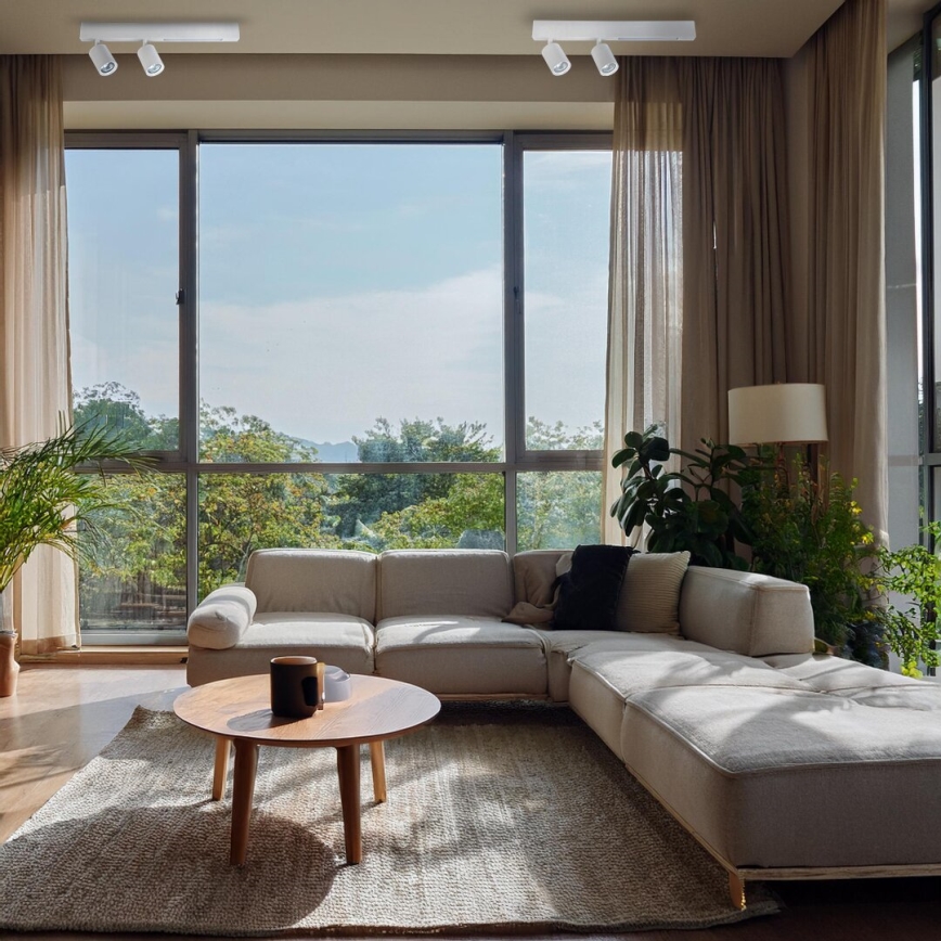 Світлодіодний точковий світильник MAGNET LED/5W/230V + 2xGU10/60W 3000/4000K білий