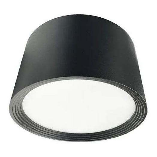 Світлодіодний точковий світильник LED/12W/230V 4000K діаметр 10 см чорний