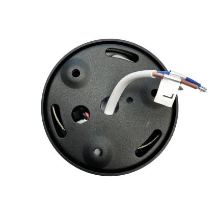 Світлодіодний точковий світильник LED/16W/230V 4000K діаметр 10 см чорний