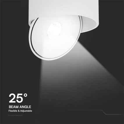 LED Гнучкий точковий світильник LED/28W/230V 3000/4000/6400K CRI 90 білий