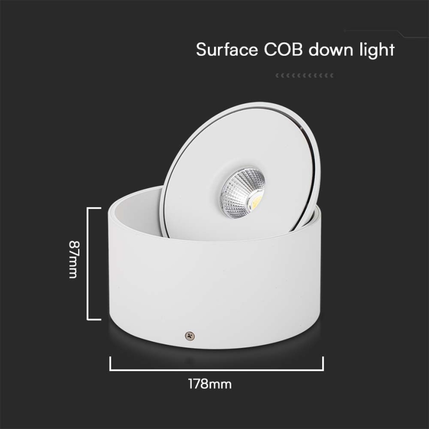 LED Гнучкий точковий світильник LED/28W/230V 3000/4000/6400K CRI 90 білий