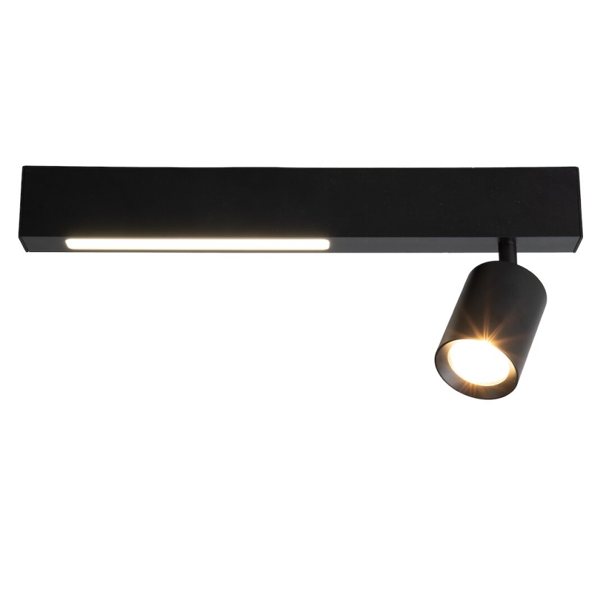 Світлодіодний точковий світильник MAGNET LED/5W/230V + 1xGU10/60W 3000/4000K чорний
