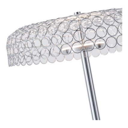 Світлодіодний торшер LED/10W/230V 3000K глянцевий хром