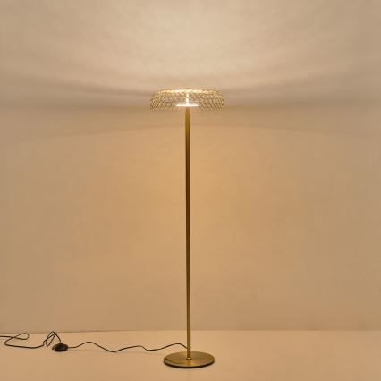 Світлодіодний торшер LED/10W/230V 3000K золотий