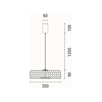 Світлодіодний торшер LED/10W/230V 3000K золотий