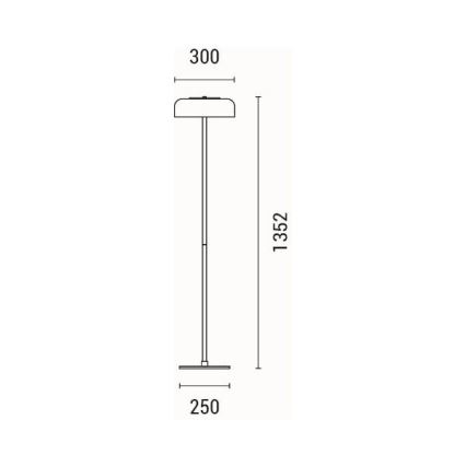 Світлодіодний торшер LED/8W/230V 3000K