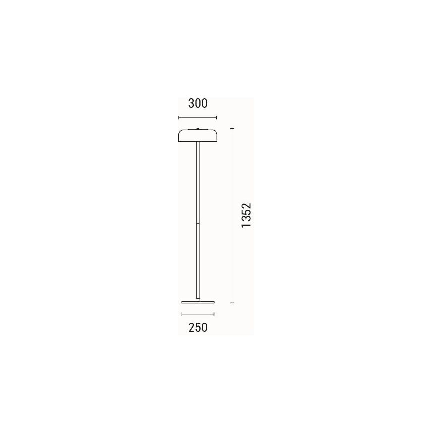 Світлодіодний торшер LED/8W/230V 3000K
