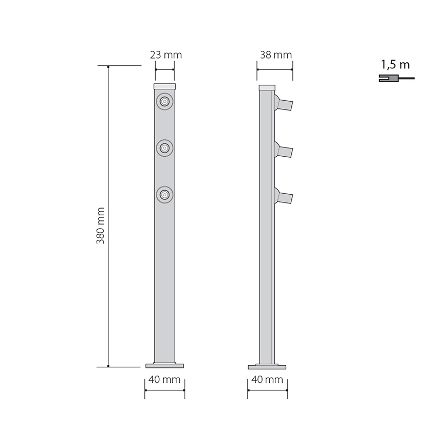 Світлодіодний торшер PICCO 3xLED/5,4W/500mA
